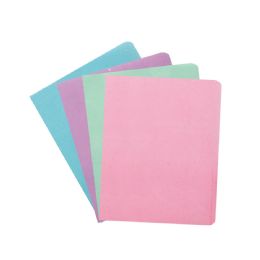 48 Bulk 2-Pockets Glittered Poly Folder Macaron