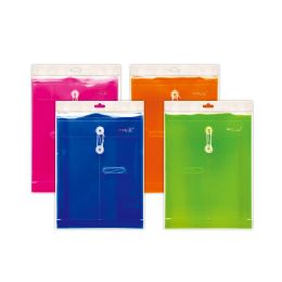 48 Bulk Poly String Envelope 2ct Assorted Colors