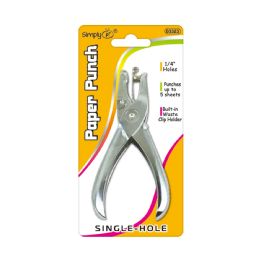 24 Bulk Paper Punch Single-Hole Stainless