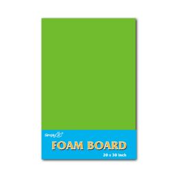 25 Bulk Fluorescent foam board green