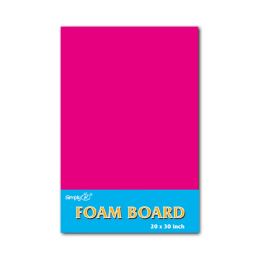 25 Bulk Fluorescent foam board Hot Pink