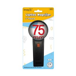24 Bulk Lighted Magnifier 3" Round