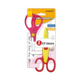 48 Bulk 2-Pack 5.5" Scissors ABS Handle