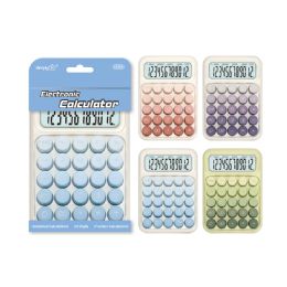 24 Bulk Electronic Calculator 12 Digits Macaron