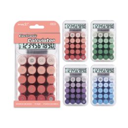 24 Bulk Electronic Calculator 10 Digits Macaron Gradient