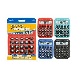 24 Bulk Electronic Calculator 12 Digits Solid Colors