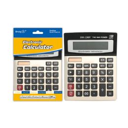 24 Bulk Electronic Calculator 12-Digits Dual Power
