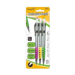 36 Bulk Mechanical Pencil 0.7mm/3 Count Number 2 Cushion Grip