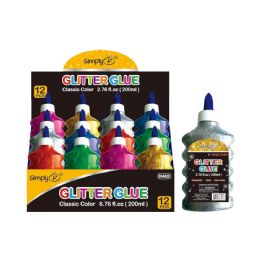 24 Bulk Glitter Glue Classic Color 12ct 200nl