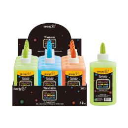24 Bulk Glow in the Dark Glue 12ct