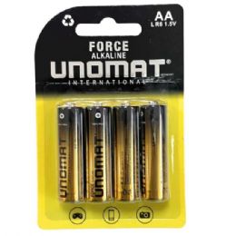 20 Bulk Unomat 4 Pack Aa Alkaline Batteries