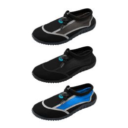 36 Bulk Men's Aqua Sock Assorted