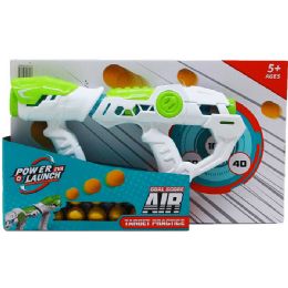 12 Bulk 12" Toy Foam Gun W/ 10pc Foam Ball Set In Color Box