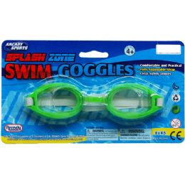144 Bulk 6" Swimming Goggles On 5 Assrt Clrs