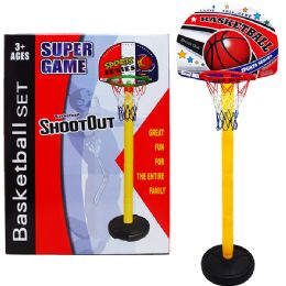 6 Bulk 54"h Plastic Basketball Set W/ 18.75" Backboard In Box