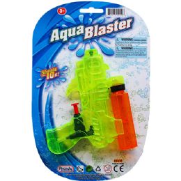 72 Bulk 5.75" Water Gun Tied On Card, 2 Assrt Clrs