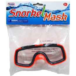 72 Bulk 6" Snorkel Mask In Poly Bag 4 Assrt Colors