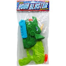 12 Bulk 12" Dino Water Gun W/ Pump Actn In Poly Bag W/header
