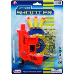 48 Bulk 5.5" Dart Gun W/ Water Bullets On Blister Card, Assrt