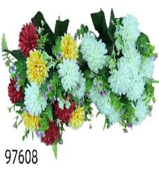 96 Bulk Af Mum  Bush Mix Color 8pc, Cr?e 4pc
