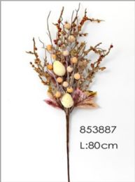120 Bulk Harvest Plastic Flower 80cm Branch