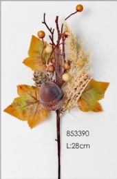 480 Bulk Harvest Plastic Flower 28cm Branch