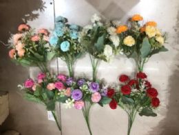 360 Bulk Plastic Flower, 5 Heads And 10 Pieces