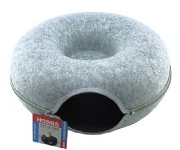 6 Bulk Plush Tunnel Cat Bed -1 Pk Med Size,  Dia 19.6'' X H 7.8''