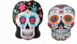 6 Bulk Skull Pillow, 2 Asst