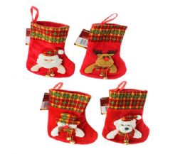 480 Bulk Xm Stocking 4 Asst 10*26cm