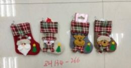 420 Bulk Xm Stocking 9*16cm 4 Asst