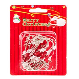 144 Bulk 18ct Beaded Ornament Hooks