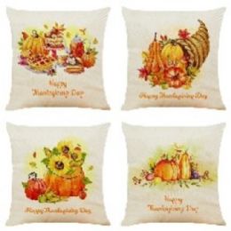 144 Bulk Hv Cushion Cover 18 X 18 4 Designs Asst