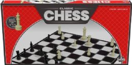 6 Bulk Goliath Chess With Folding Board And Full Size Chess Pieces