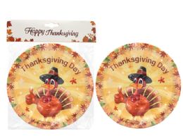 288 Bulk Thanksgiving Paper Plate With 7inch  10pcs