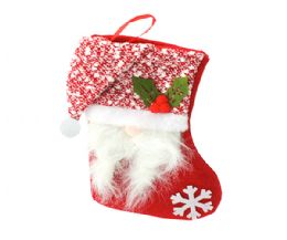 384 Bulk Xm Stocking 6 X 10 Santa  2 Asst