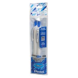288 Bulk Pens 2ct Pentel Blue Ink Energel Retractable .7mm