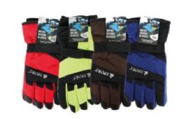 72 Bulk Men Winter Outdoor Thick Sports Ski Thermal Insulation Waterproof Gloves Mittens