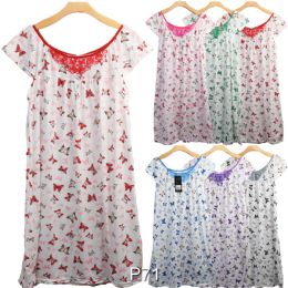 48 Bulk Lady's House Dress Butterfly
