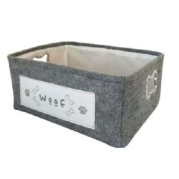 6 Bulk Winifred And Lily 17inchx13inch Gray Rectangular Pet Storage Bin