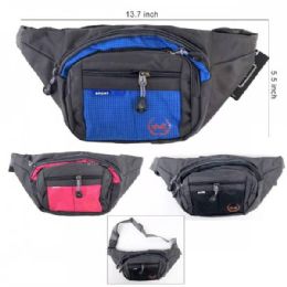 48 Bulk Sports Waist Bag 13.7in X 5.5in