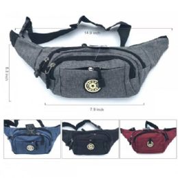 48 Bulk Waist Bag 4 Colors 6.3in X 14.9in X 7.9in