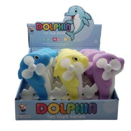 24 Bulk Dolphin Hand Fan