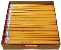 4 Bulk Pencils 100 Ct Bulk Box #2 Yellow Barrel Wood