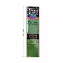 24 Bulk 10pc Green Tissue Paper