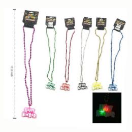 48 Bulk Light Up New Year Necklace