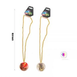 48 Bulk New Year Light Up Necklace