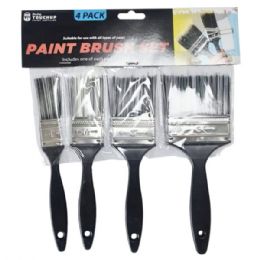 24 Bulk 4 Count Wall And Plastering Paint Brushes In Assorted Sizes