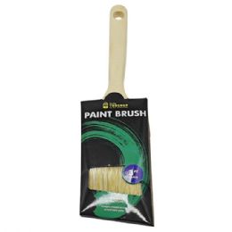 24 Bulk 3inch Varnish Handle Angled Wall Paint Brush For Latex And Water Based Paint