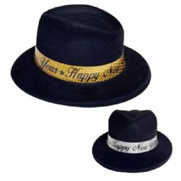 48 Bulk Fancy Black New Year Hat